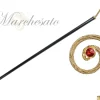 Curl walking bastone con cristalli