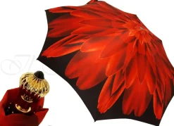 Dalia rossa - Ombrello da donna di lusso