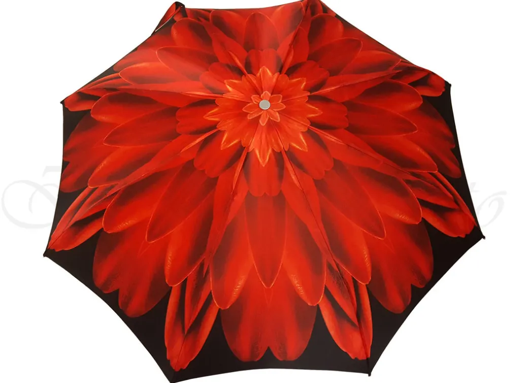 Dalia rossa - Ombrello da donna di lusso