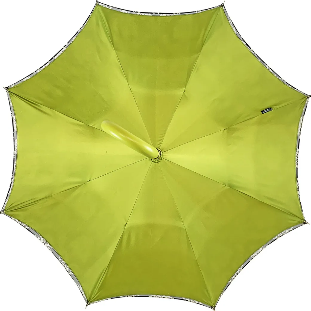 Damasco nero alla moda con verde fantastico