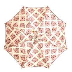 Damask Splendor: Exclusive Umbrella with Damask Design in Amaranth Col
