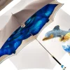 Delfino dipinto a mano - Fantasia Rosa grande blu
