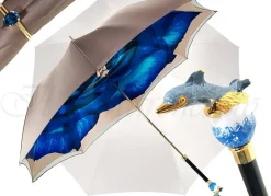 Delfino dipinto a mano - Fantasia Rosa grande blu