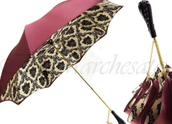 Design barocco in beige e nero, Ombrello Italiano di lusso