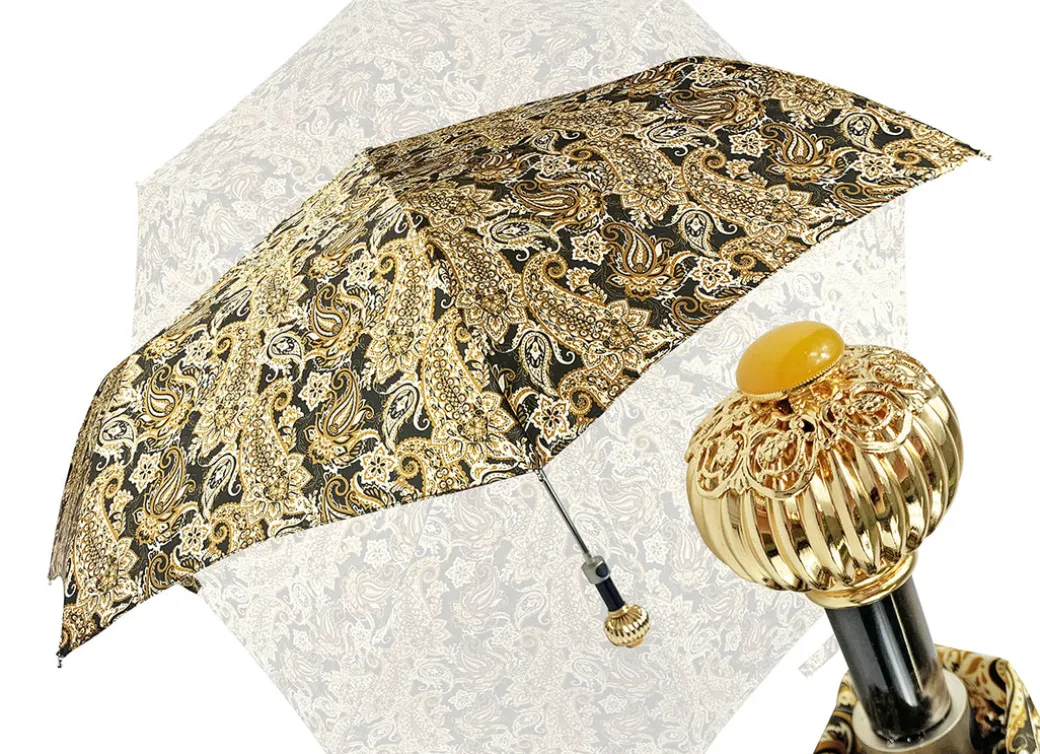 Design crema paisley con pietra gialla