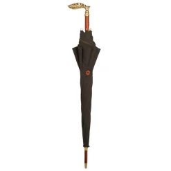 Double Cloth Men's Umbrella - 24K Goldplated handle
