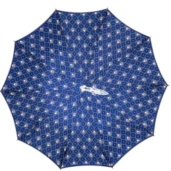 Elegant men's umbrella with silverplated 925 handle
