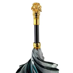 Elegant Umbrella with Gold-Plated Lion Handle – Limited Edition