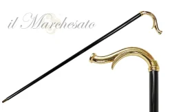 Elegante bastone da appoggio in ottone placcato oro24K