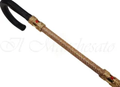 Elegante bastone da passeggio tempestato di cristalli Swarovski - Impu