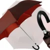 Elegante Ombrello a pois Bordeaux