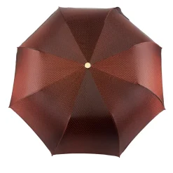 Elegante Ombrello a pois Bordeaux