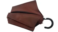 Elegante Ombrello a pois Bordeaux