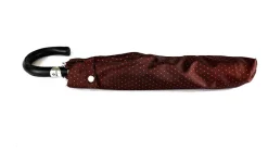 Elegante Ombrello a pois Bordeaux
