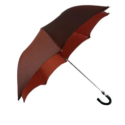 Elegante Ombrello a pois Bordeaux