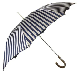 Elegante ombrello blu e grigio a righe - Esclusivo ilMarchesato