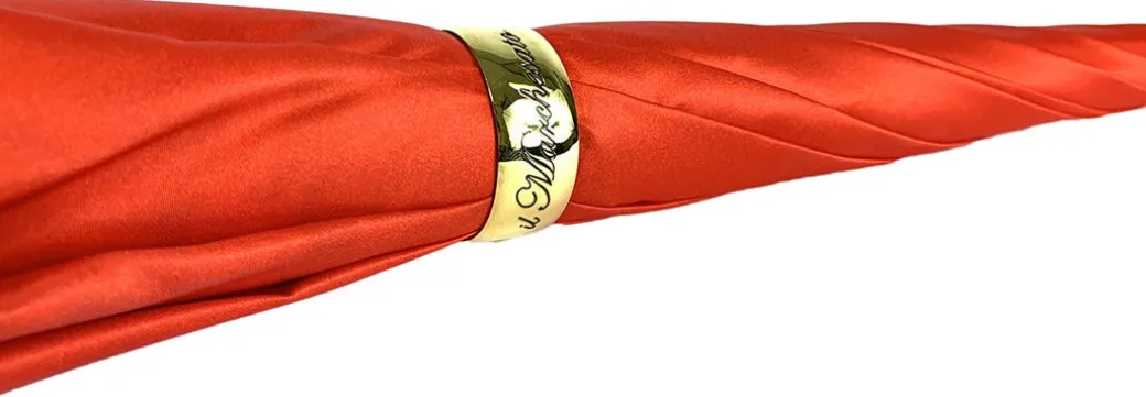 Elegante ombrello con stampa animalier interna, doppio tessuto