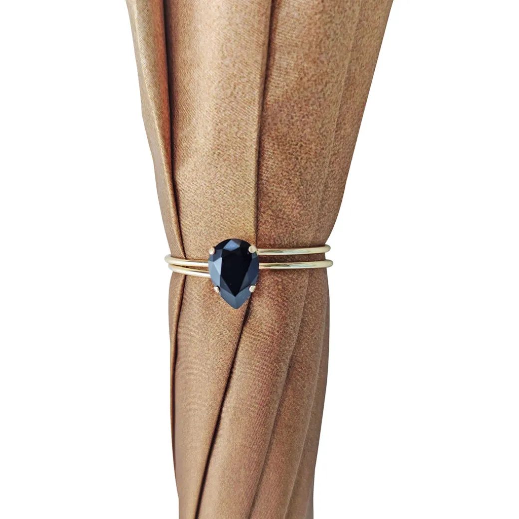 Elegante ombrello da donna con design a fiori neri e marroni