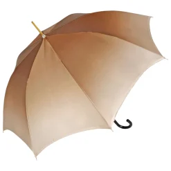 Elegante ombrello da donna con design a fiori neri e marroni