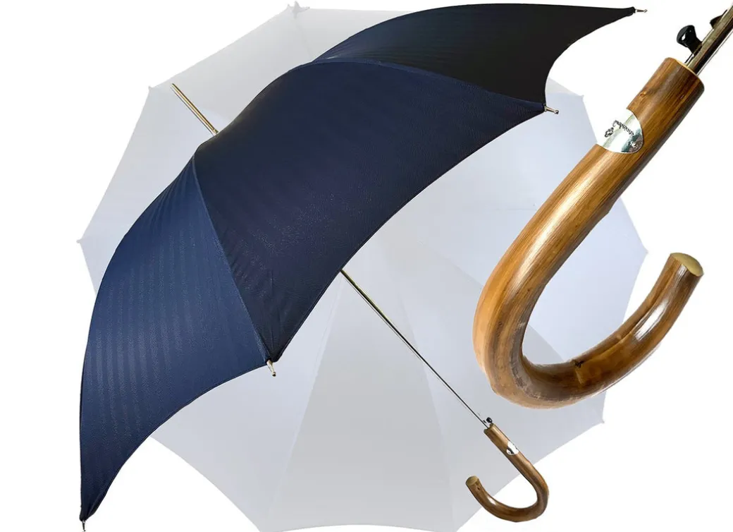 Elegante ombrello da uomo Blu navy