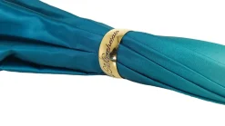 Elegante ombrello di lusso con sfumatura turchese - made in Italy