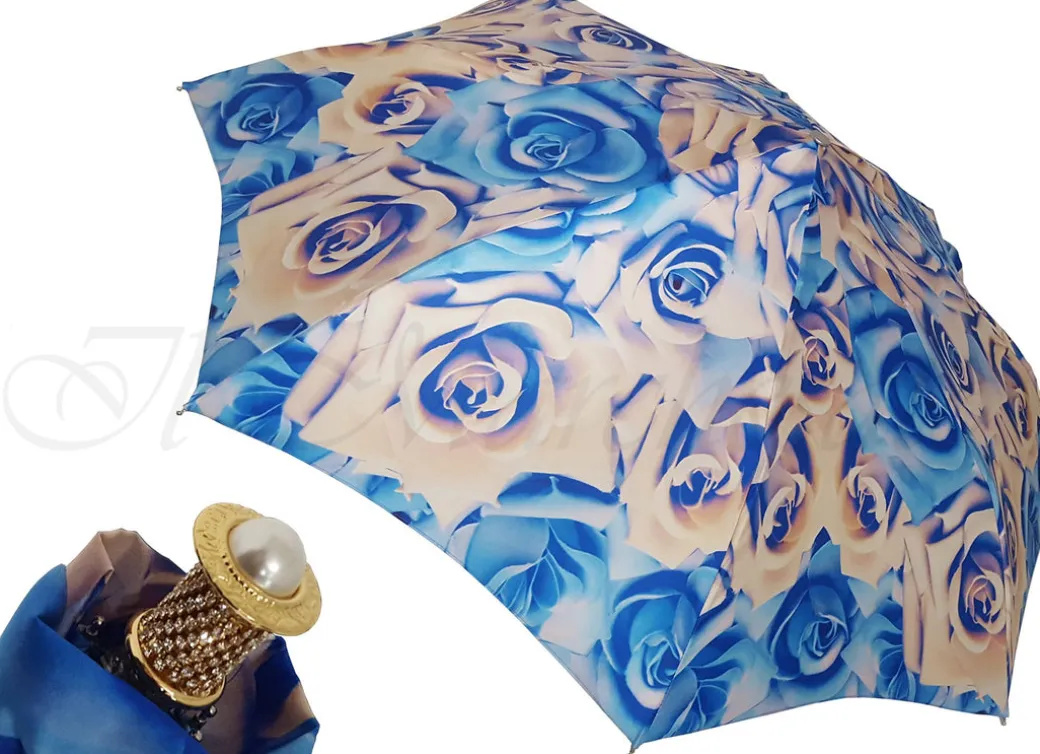 Elegante ombrello pieghevole da donna