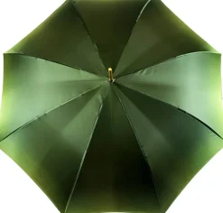 Elegante ombrello verde motivo floreale