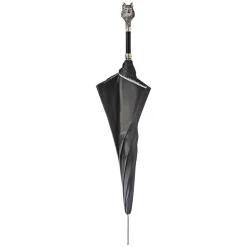 Elegante ombrellone - lupo 925 argento con design della pelliccia