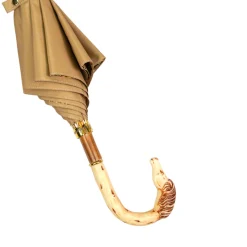Equestrian Elegance: Luxury Handcrafted Men's Umbrella with Horse Hand