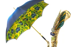 Exclusive Italian Artisan Umbrella with Exquisite Hand-Painted Dragonf