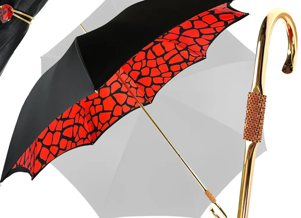 Fantasia giraffa nera e rossa interno