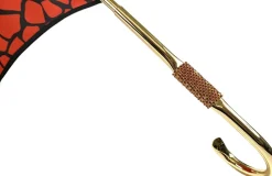 Fantasia giraffa nera e rossa interno