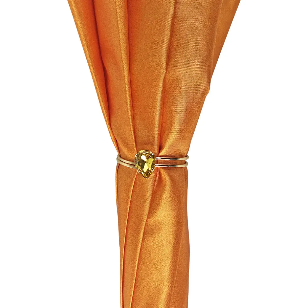 Fantastico ombrello arancione con stampa leopardata