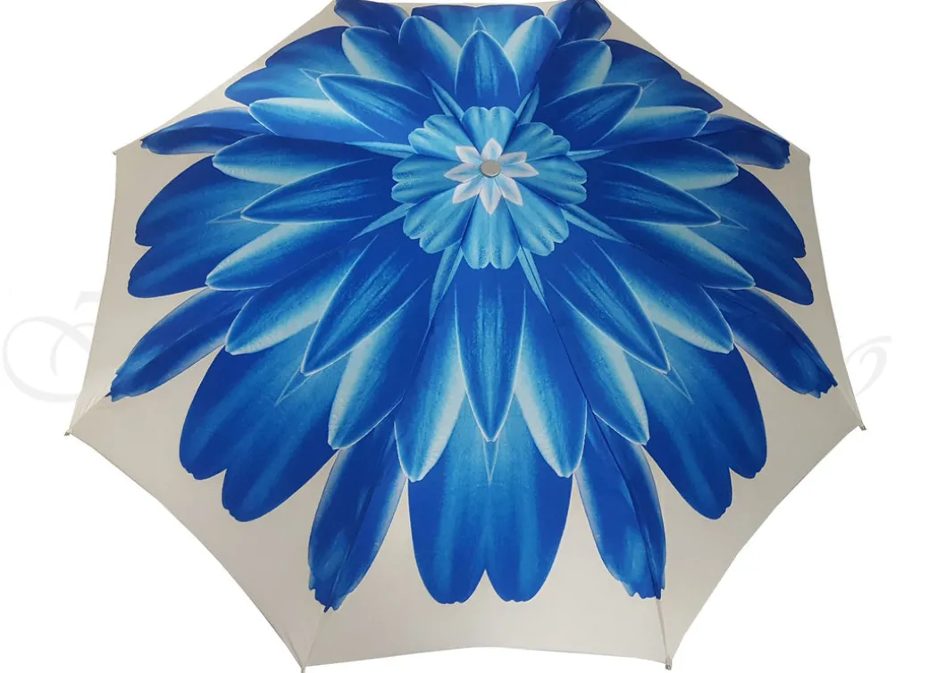 Gerbera blu - Ombrello da donna di lusso