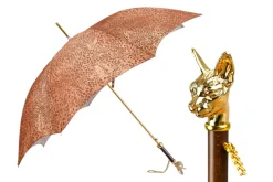 il Marchesato Umbrella with 24K Gold plated Cat Handle