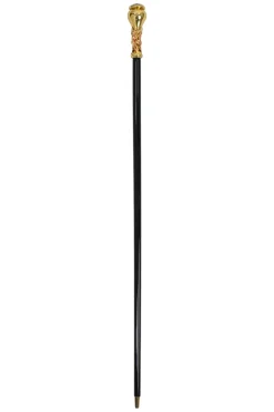 Italian Artisan Excellence: Luxury Walking Cane with 24K Gold Plating