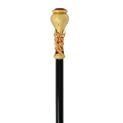 Italian Artisan Excellence: Luxury Walking Cane with 24K Gold Plating