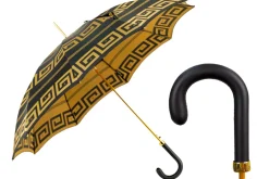 Italian Greek Design with Leather handle Umbrella