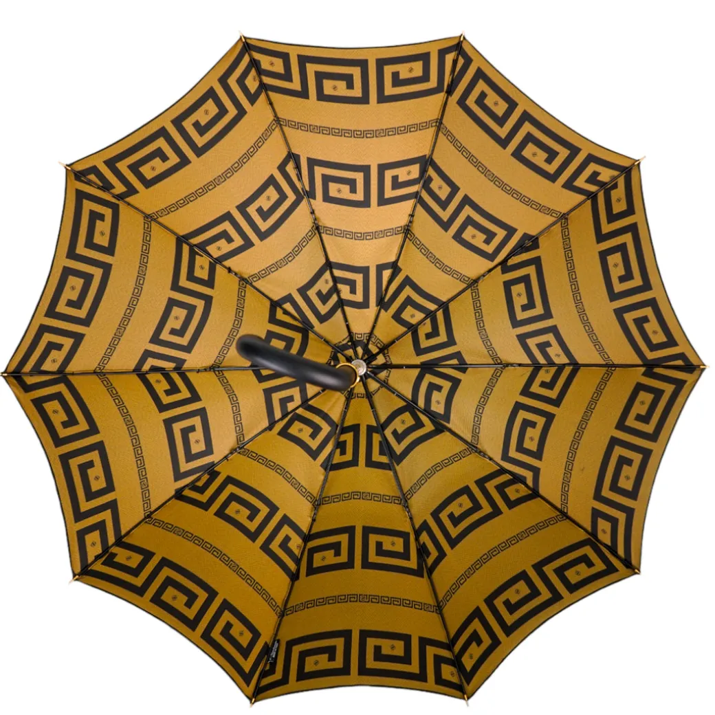 Italian Greek Design with Leather handle Umbrella