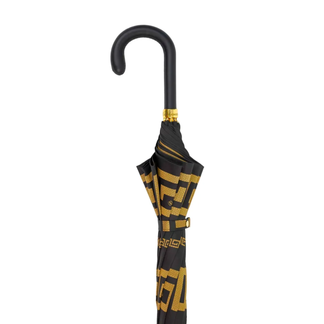 Italian Greek Design with Leather handle Umbrella