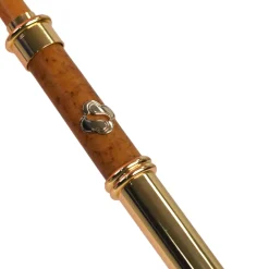 LIMITED COLLECTION - Pink Umbrella with Gold-Plated Handle and Quartz