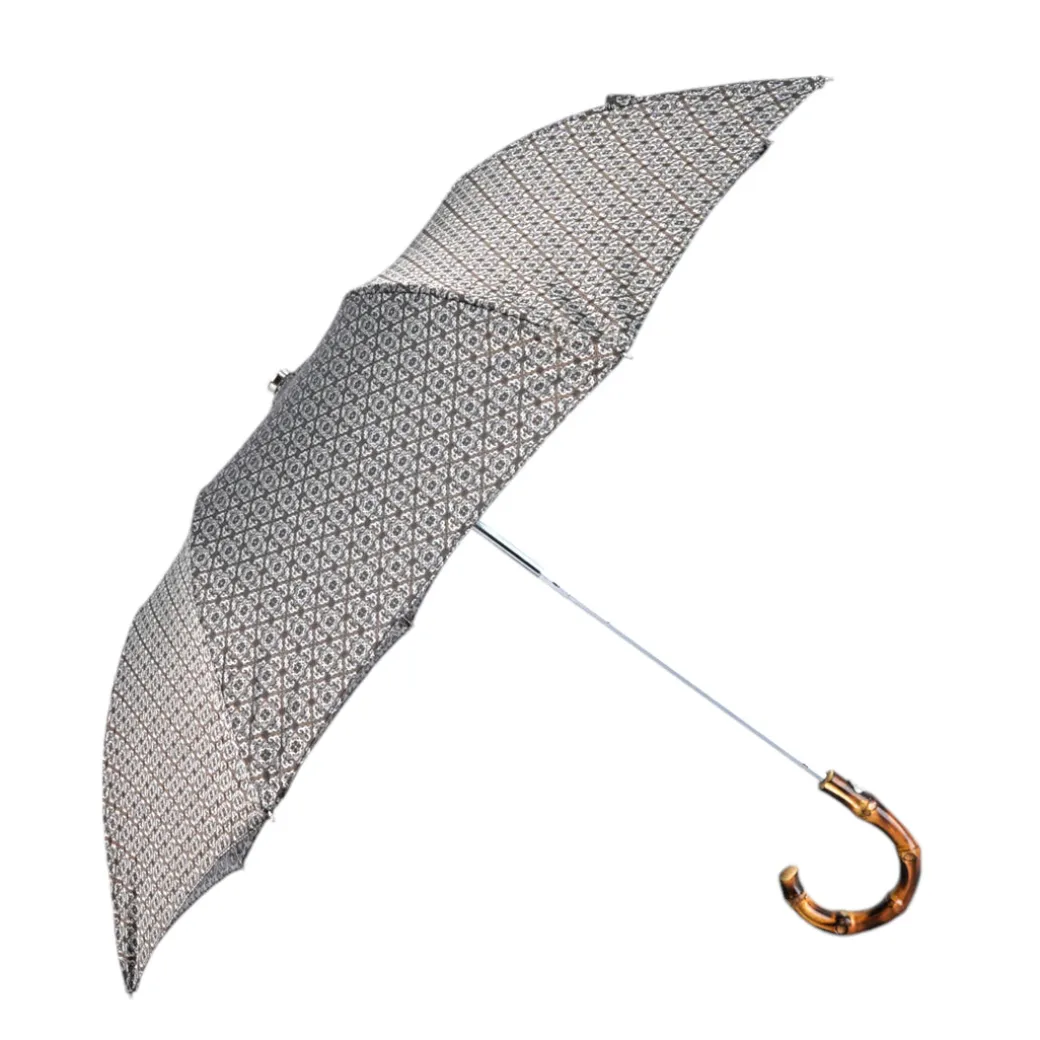 Luxury Foldable Umbrella with Bamboo Handle and Distinctive Designs