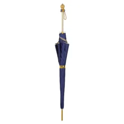 Luxury in Rain: Handmade Umbrellas featuring 24K Gold-Plated Crystal H
