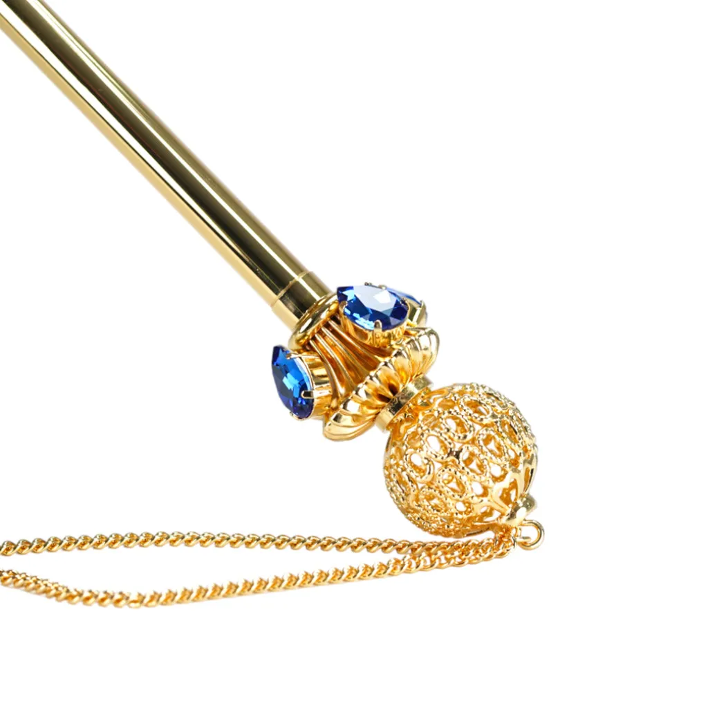 Luxury in Rain: Handmade Umbrellas featuring 24K Gold-Plated Crystal H