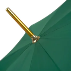 Majestic Green Umbrella with Ornate Sword Handle in 24K Gold Plating