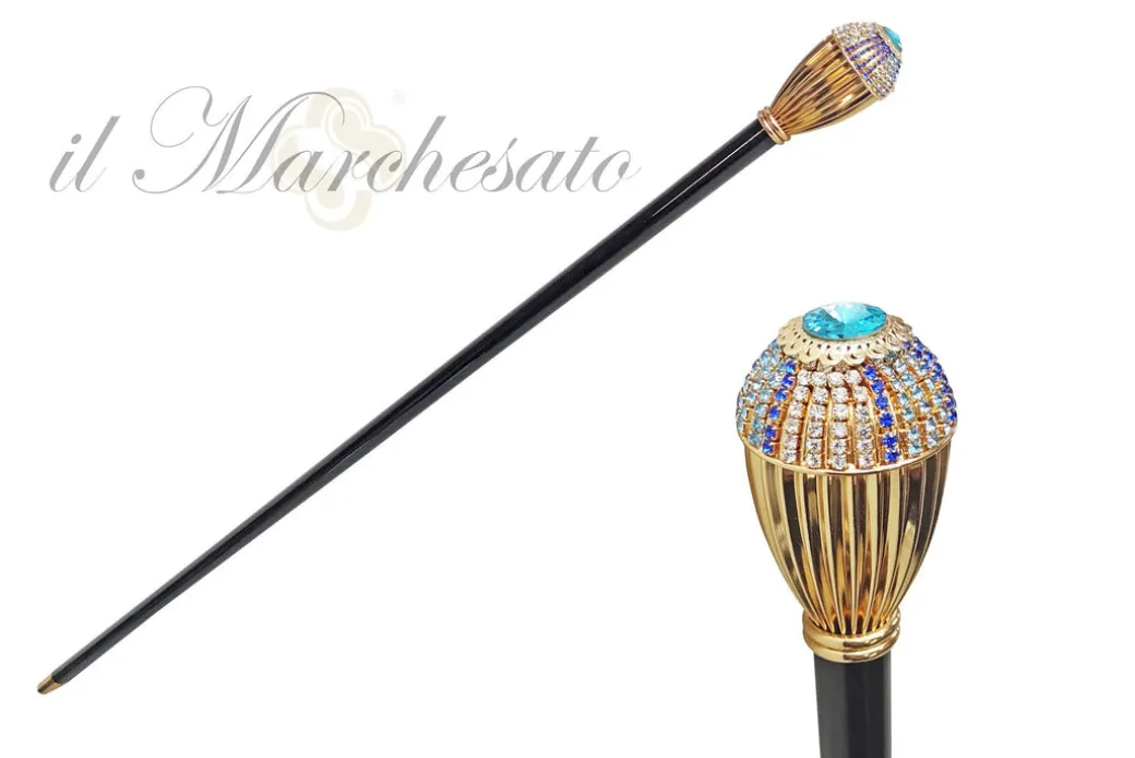 Manico a bosco multicolore - 24k Gold placcato