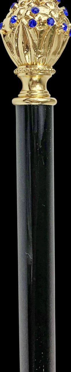Manopola Milord con maestosi cristalli blu