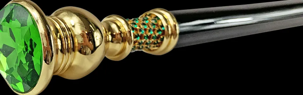 Milord Canne con grande cristallo smeraldo