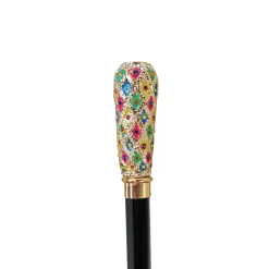 MILORD WAKING SHOT - Manopola dipinta a mano con cristalli multicolore