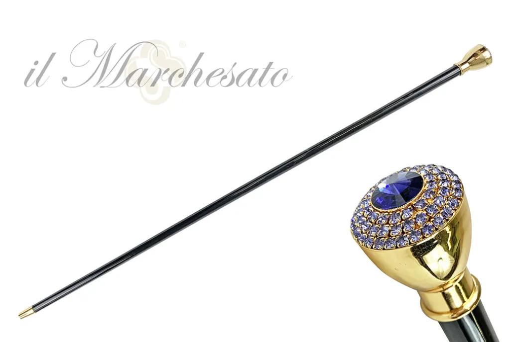 Mylord Walking Stick impreziositi da cristalli tanzanite